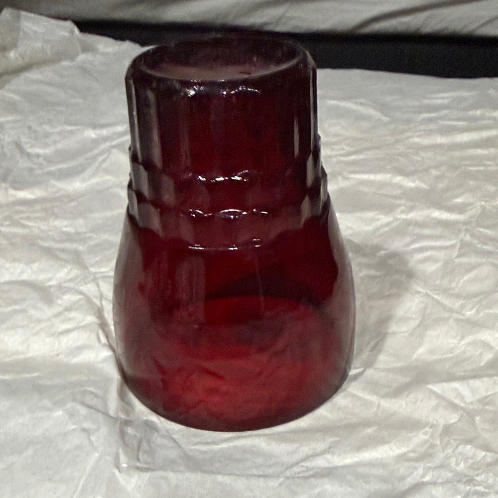 Elegant Ruby Glass Vase